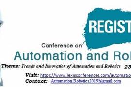 AUTOMATION AND ROBOTICS CONFERENCE 2019 | MECHATRONICS MEETINGS | SYSTEM ENGINEERING SYMPOSIUMS,