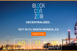  Blockcon 2018, October  10 -11, 2018, Santa Monica, US