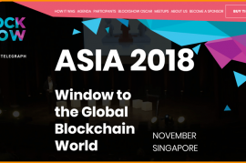 . BlockShow Asia, November  29 -30, 2018, Singapore, Asia